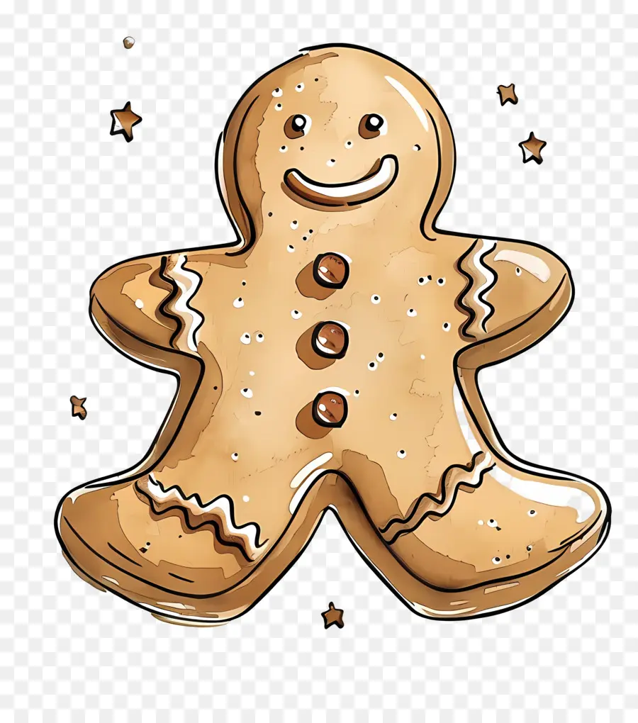 Homem De Gengibre，Gingerbread PNG