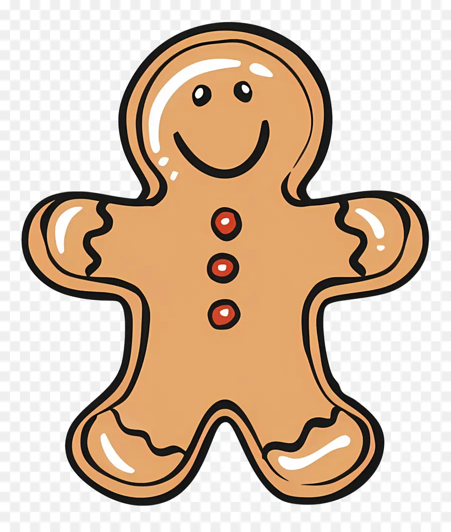 Christmas Gingerbread Cookie，Homem De Gengibre PNG