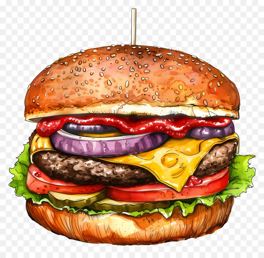 Hambúrguer，X Burger PNG