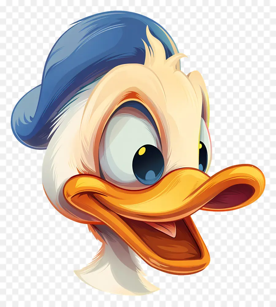 Cabeça De Pato Donald，Pato De Desenho Animado PNG