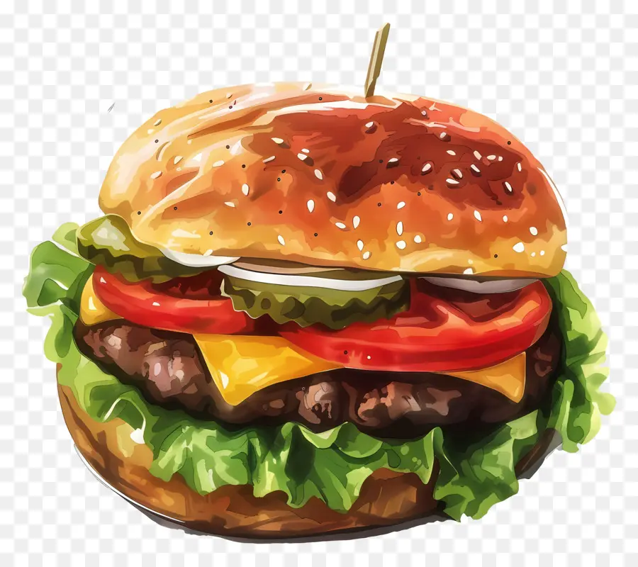 Burger，Cheeseburger PNG