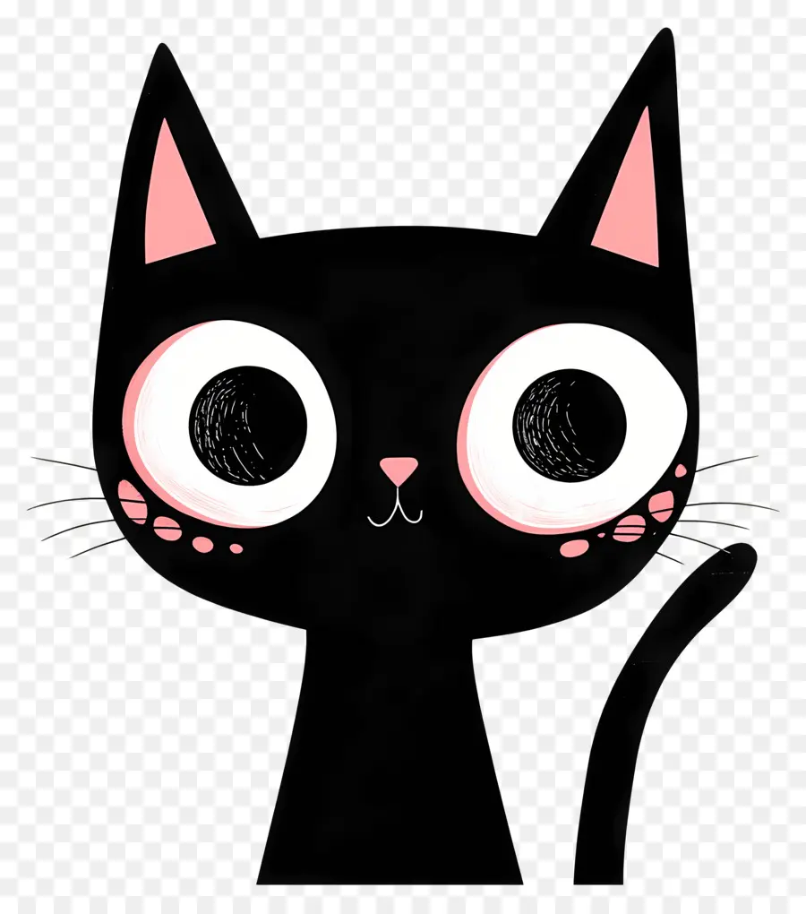 Kuromi，Gato Preto PNG