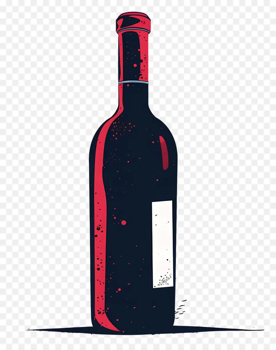 Garrafa De Vinho，Vermelho PNG