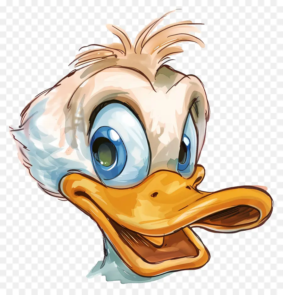 Cabeça De Pato Donald，Pato De Desenho Animado PNG