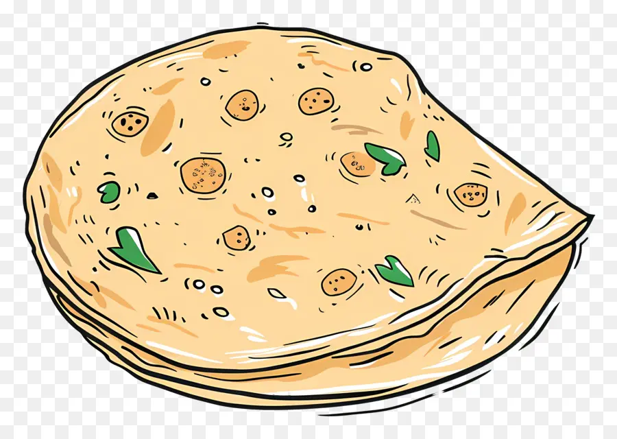 Aloo Paratha，Pão Sírio PNG