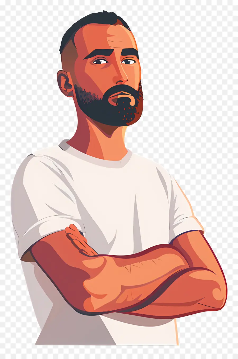 Homem Dos Desenhos Animados，Homem Com Barba PNG