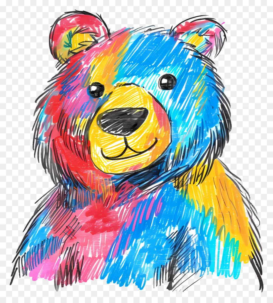 Urso，Urso Colorido PNG