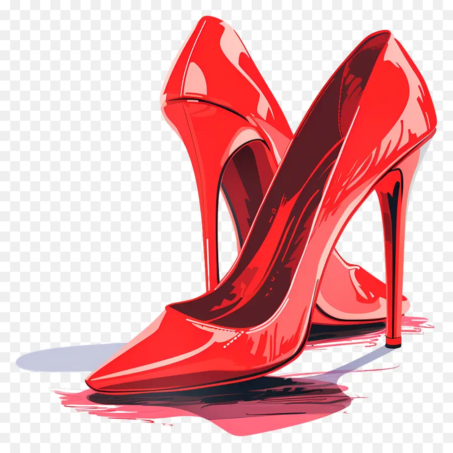 High Heel，Salto Alto Vermelho PNG