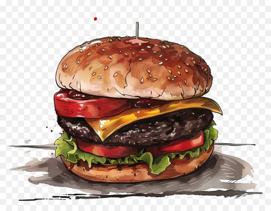 Hambúrguer，X Burger PNG