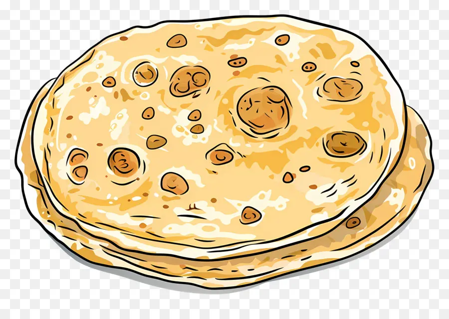 Aloo Paratha，Pão Sírio PNG