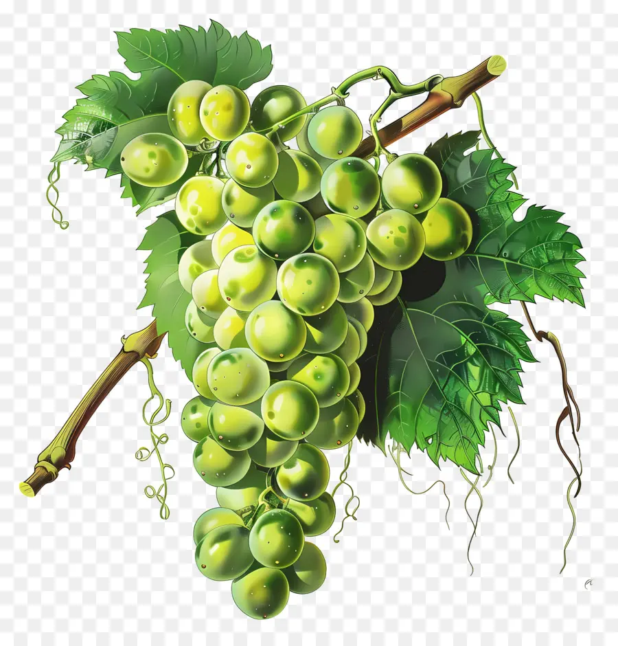 Uvas Verdes，Uvas Amarelas PNG