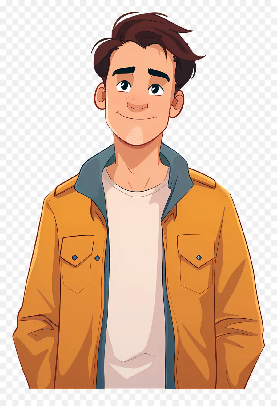 Homem Dos Desenhos Animados，Jovem De Jaqueta PNG