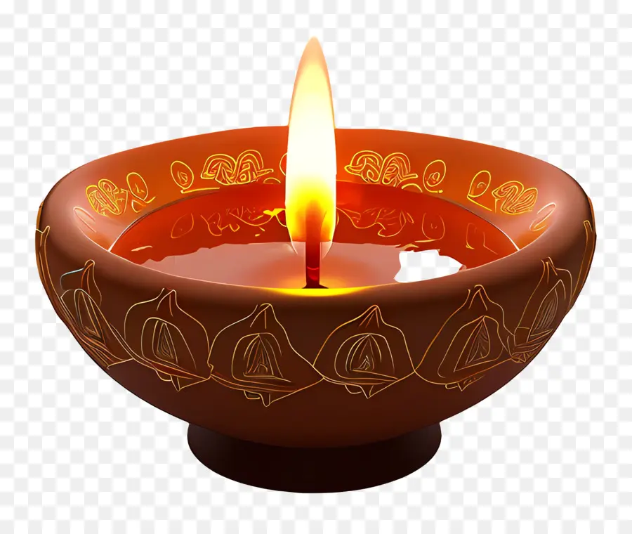 Lâmpada De Diwali，Lâmpada De óleo Iluminada PNG