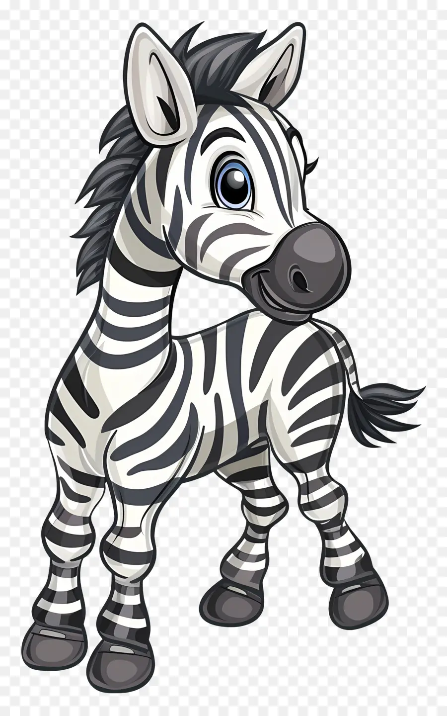 Zebra De Desenho Animado，Listras PNG