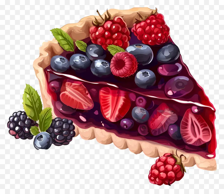 Torta De Frutas Vermelhas，Sobremesa PNG