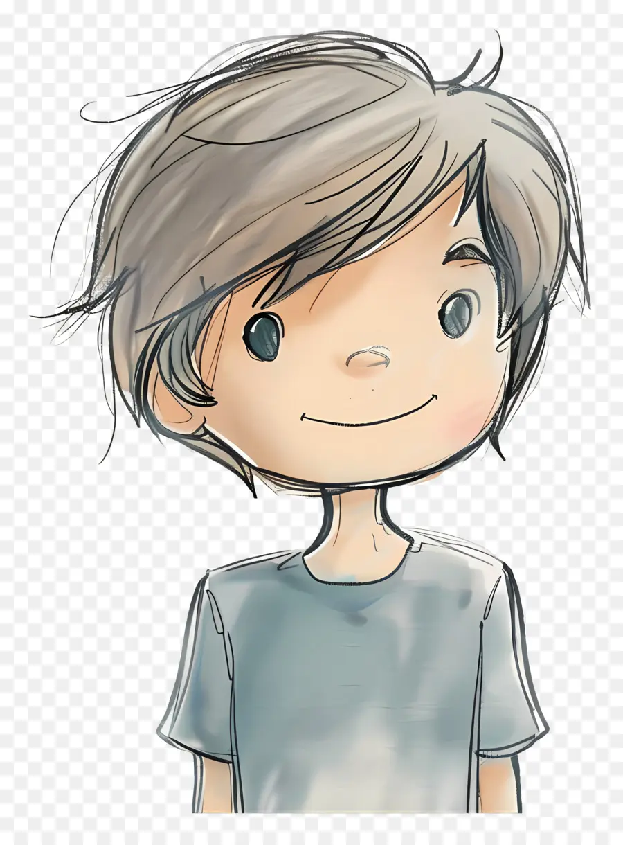 Doodle Boy，Menino PNG