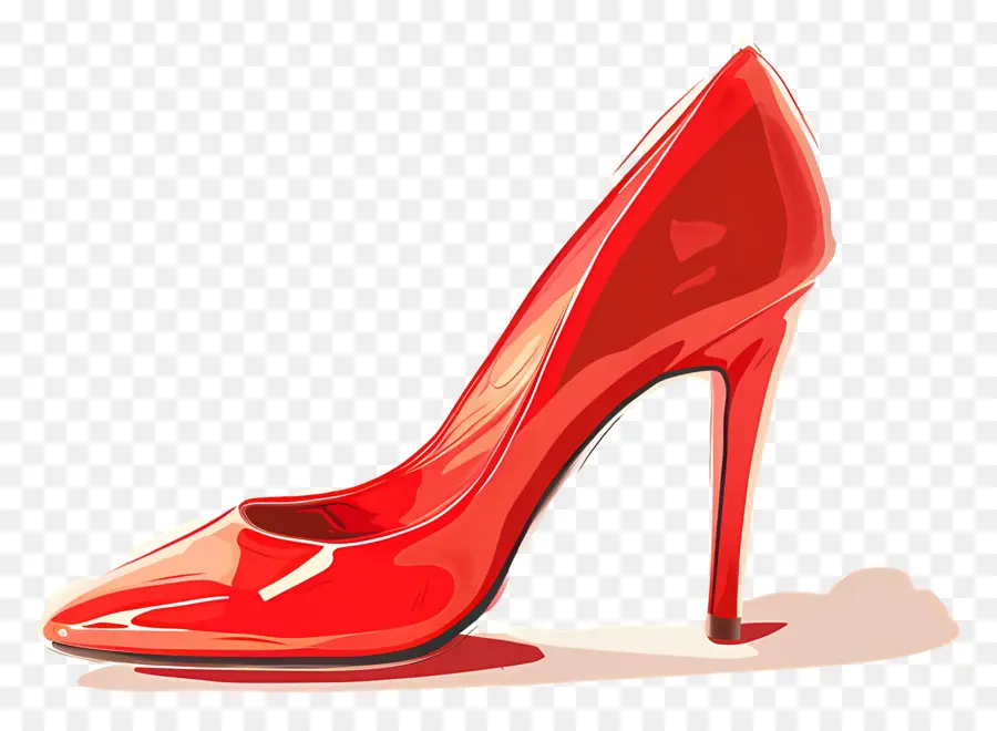 High Heel，Salto Alto Vermelho PNG