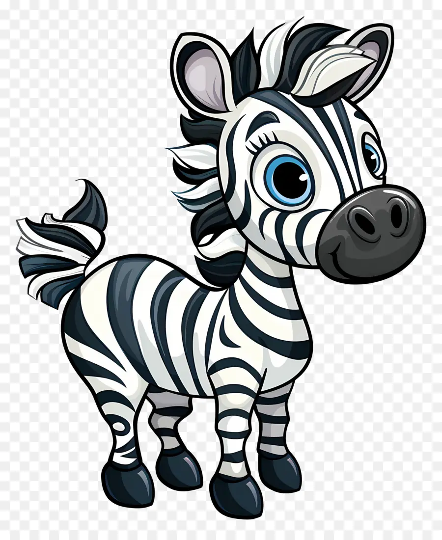 Zebra De Desenho Animado，Listras PNG