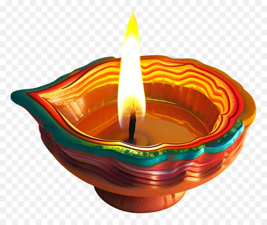 Lâmpada De Diwali，Lâmpada De óleo Iluminada PNG