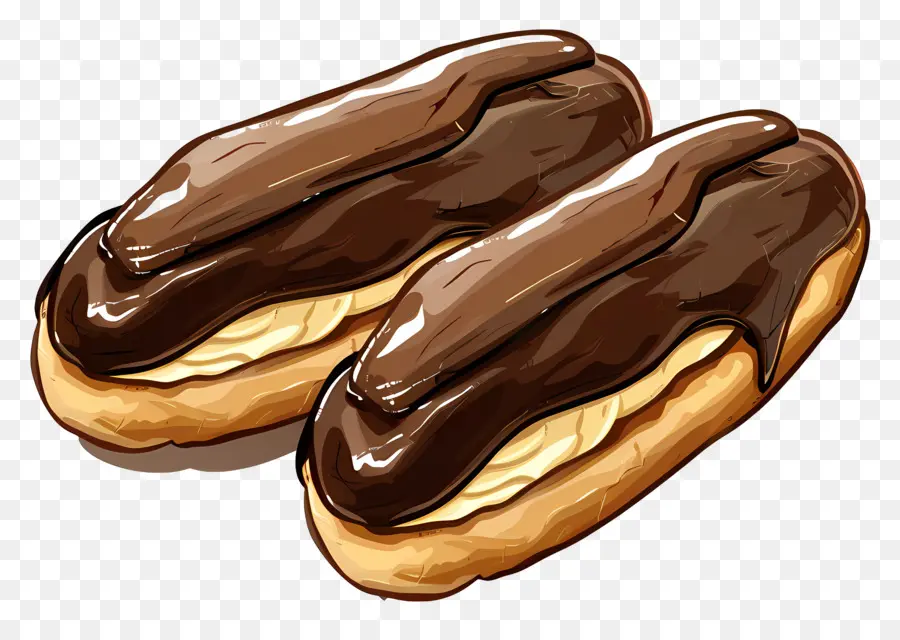 Éclairs，Éclairs De Chocolate PNG