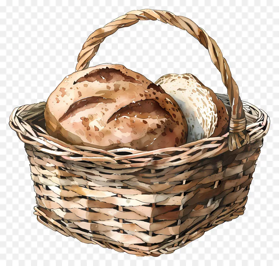 Cesta De Pão，Pães PNG