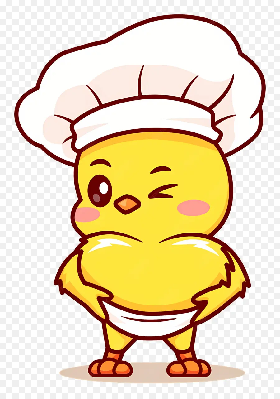 A Galinha Dos Desenhos Animados，Chef Chick PNG