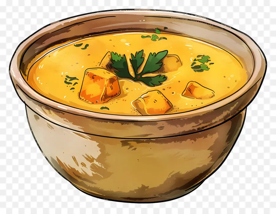 Sopa De Caril，Tigela De Sopa PNG