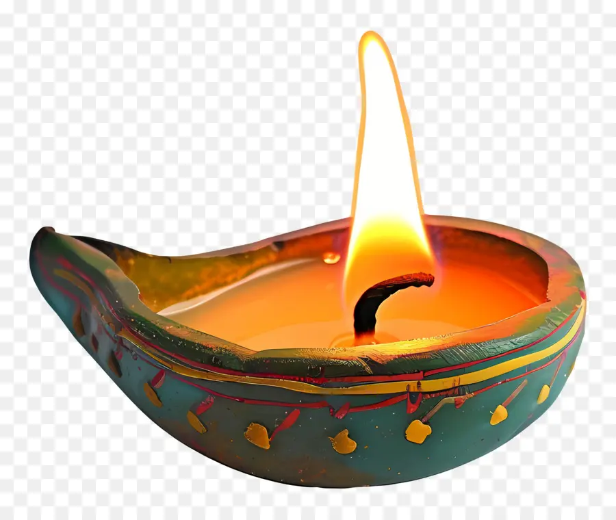 Lâmpada De Diwali，Lâmpada De óleo Iluminada PNG