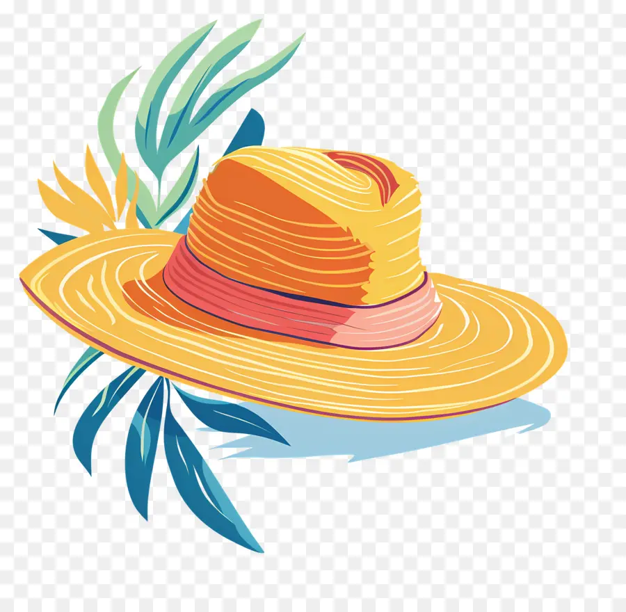 Chapéu De Verão，Chapéu Amarelo PNG