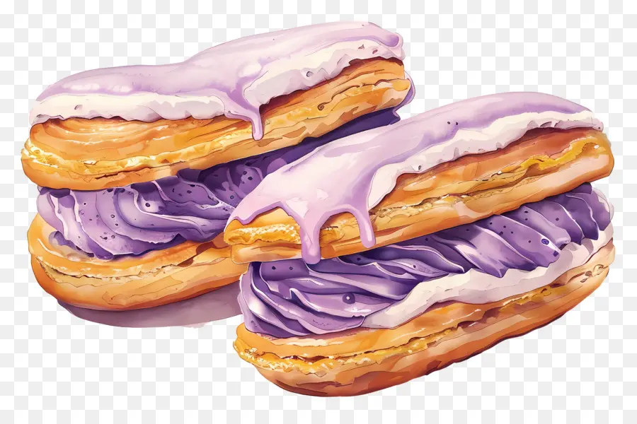 Eclairs，Pastelaria PNG