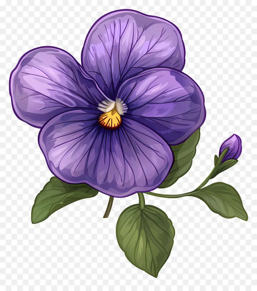 Violeta Flor，Flor Roxa PNG