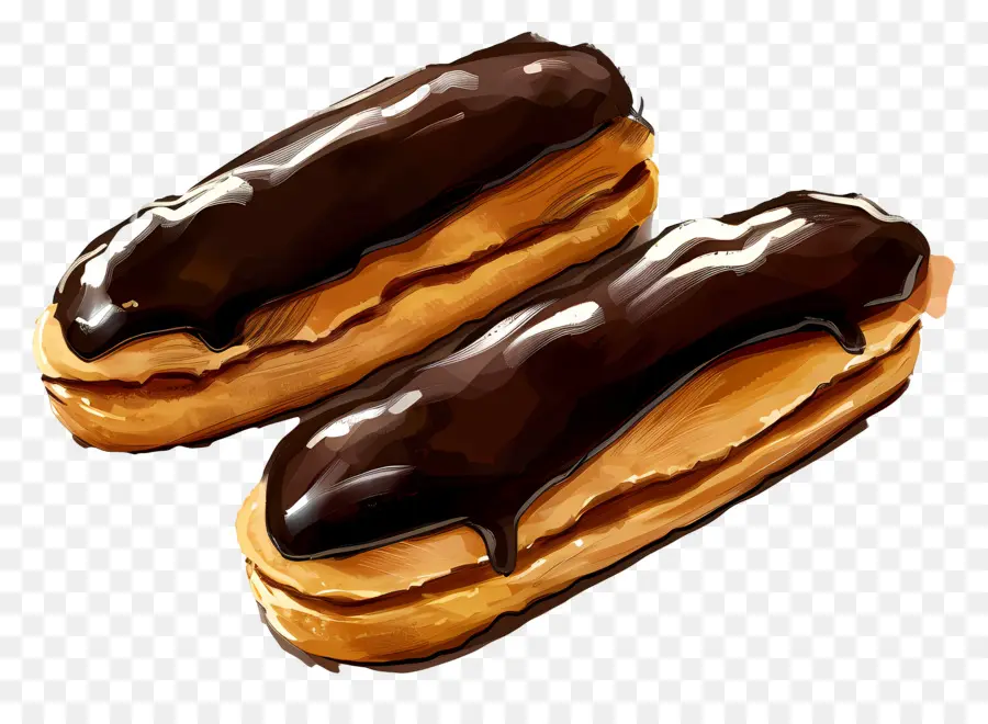 Eclairs，Eclair De Chocolate PNG