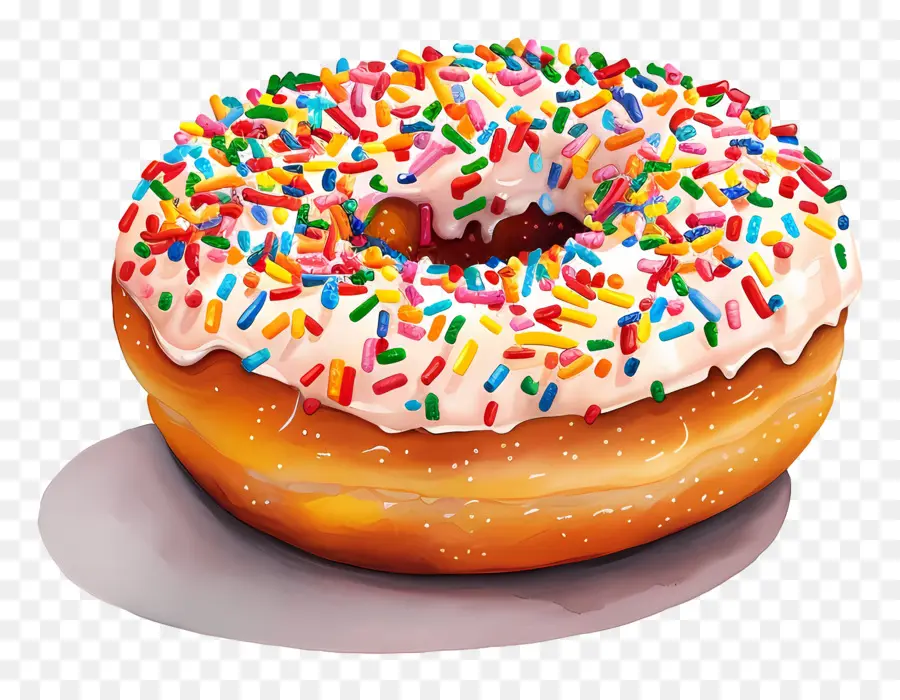 Polvilha No Donut，Rosquinha De Chocolate PNG