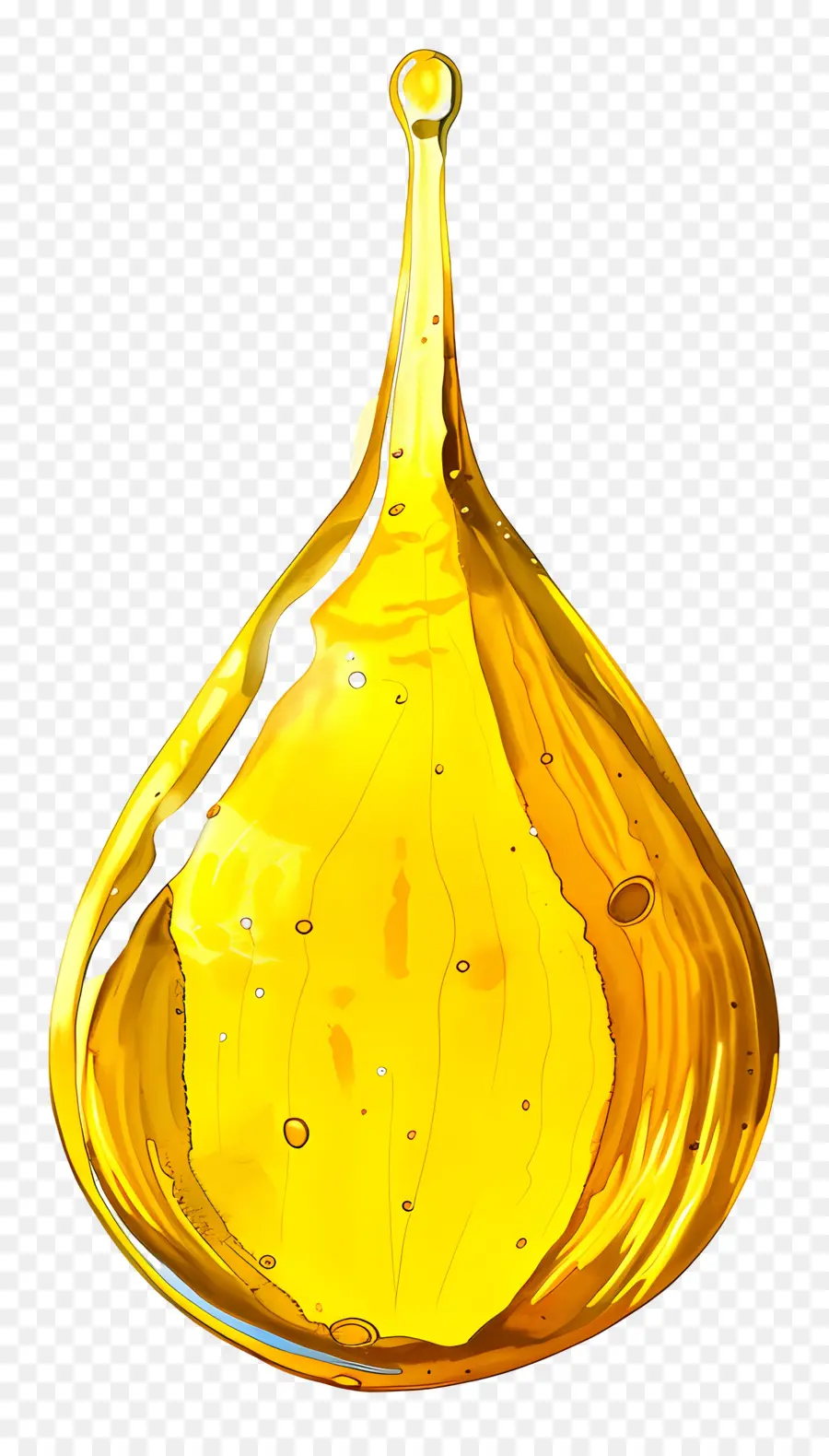 Gota De óleo，Amarelo PNG