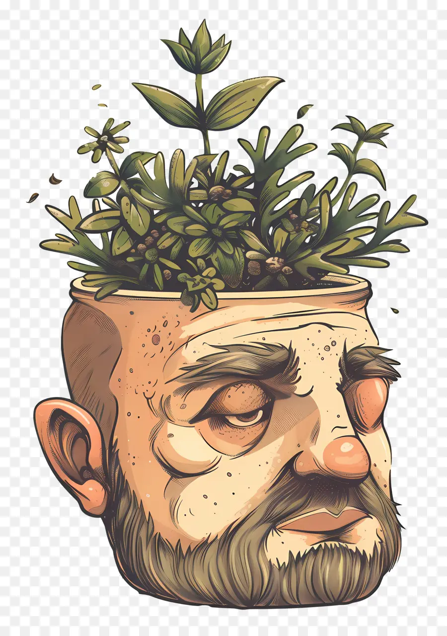 Plantador De Cabeça，Cabeça Da Planta PNG