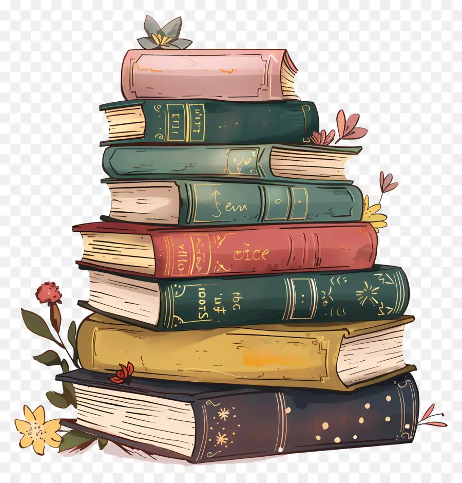 Pilha De Livros，Livros Coloridos PNG