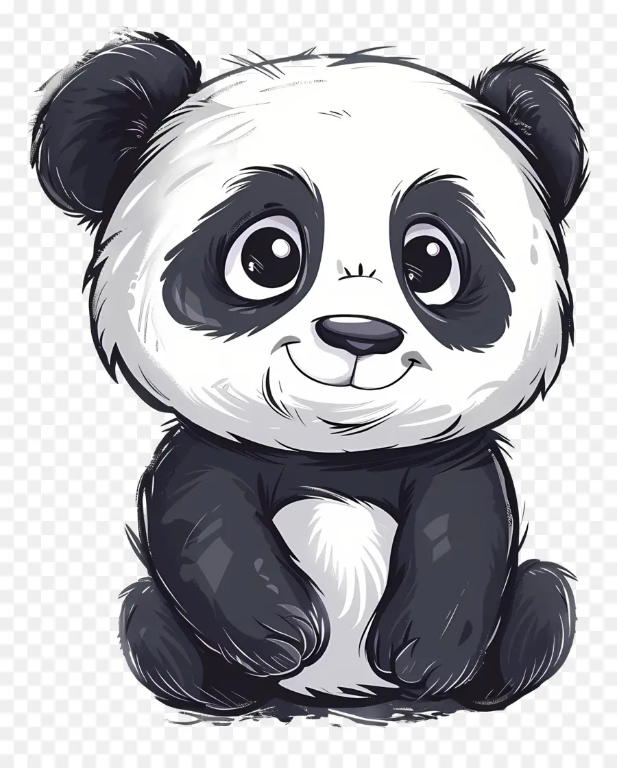 Panda Dos Desenhos Animados，Panda Fofo PNG