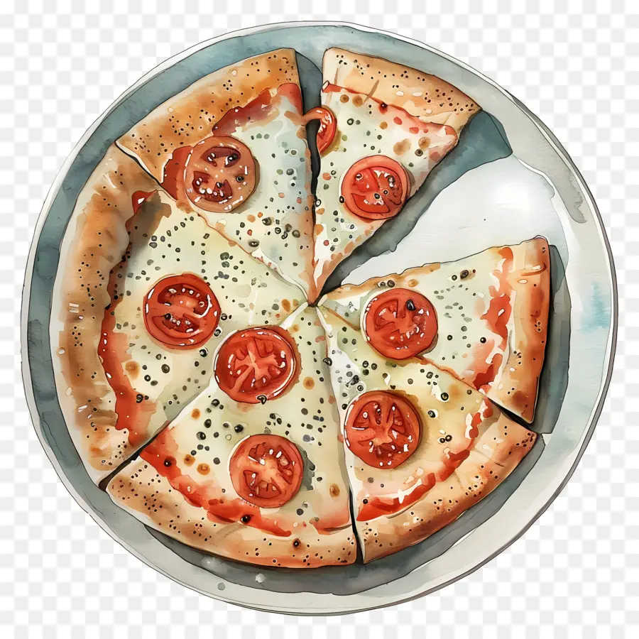 Prato De Pizza，Pizza PNG