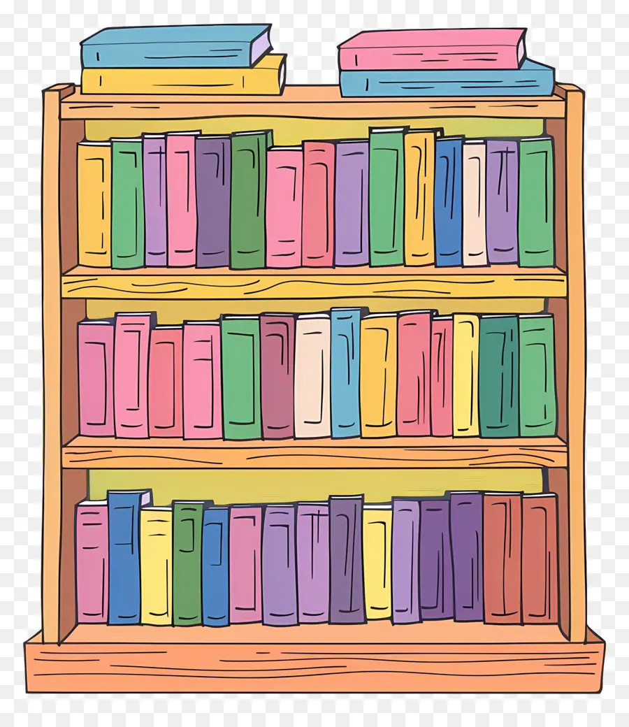 Estante De Madeira，Bookshelf PNG