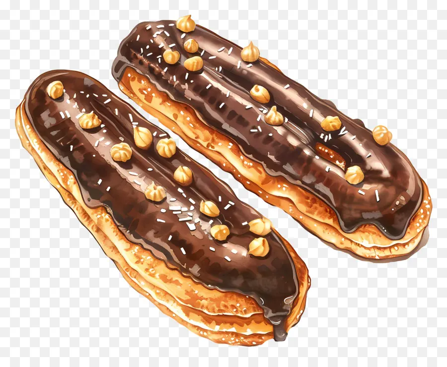 Éclairs，Éclairs De Chocolate PNG