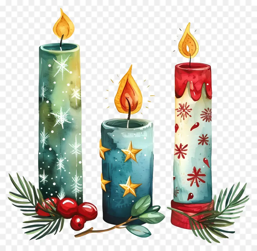 Velas De Natal，Velas PNG