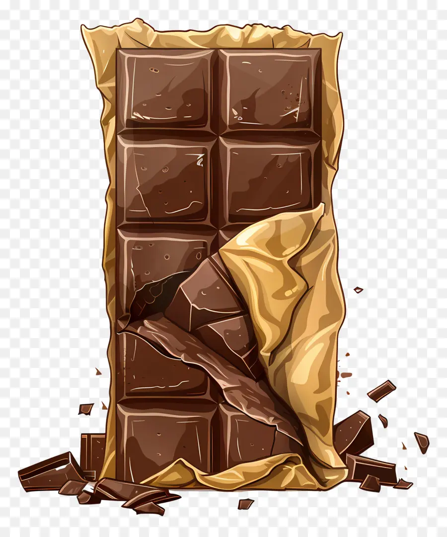 Barra De Chocolate，Chocolate PNG