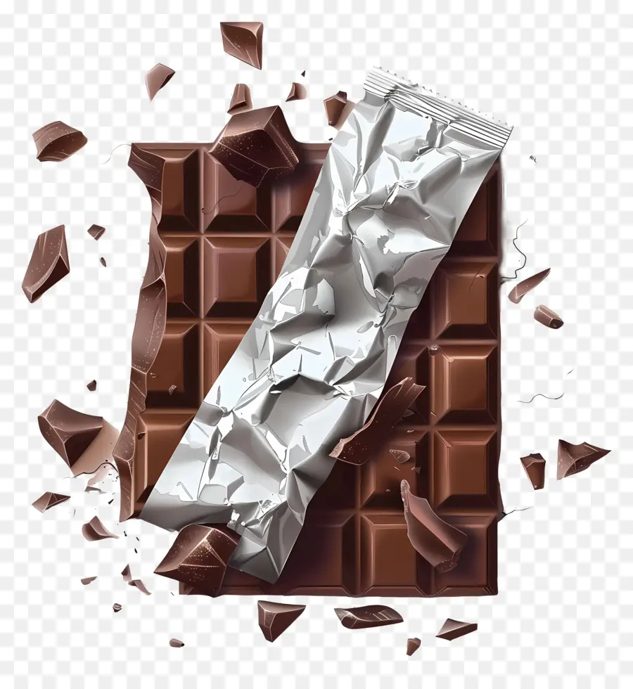 Barra De Chocolate，Marrom PNG