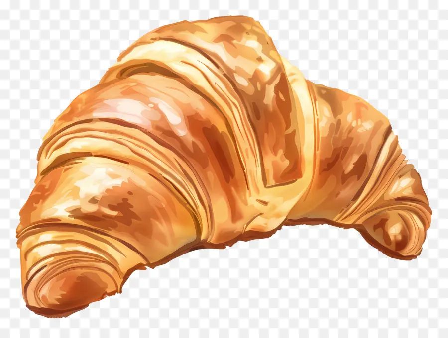 Croissant，Pastelaria PNG