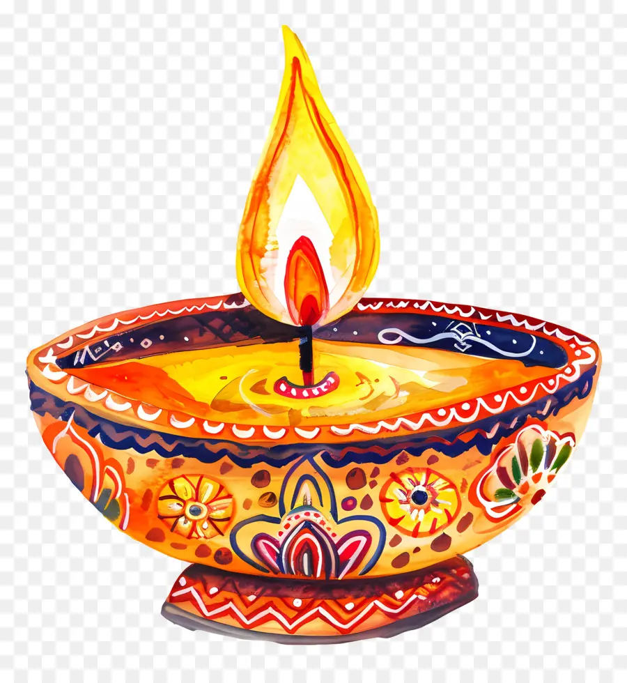 Lâmpada De Diwali，Vela Decorativa PNG