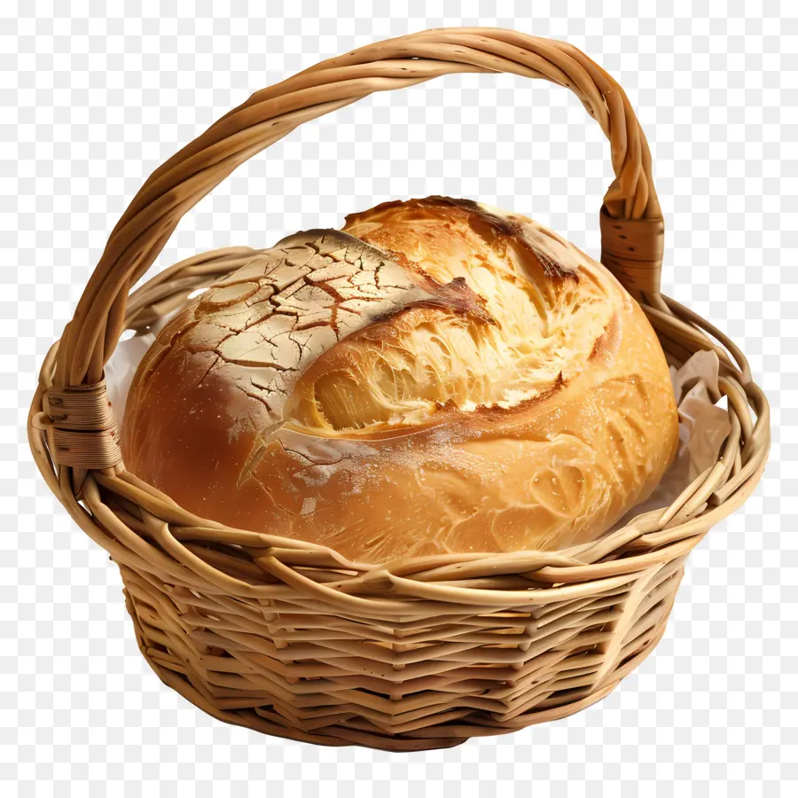 Cesta De Pão，Pão Na Cesta PNG