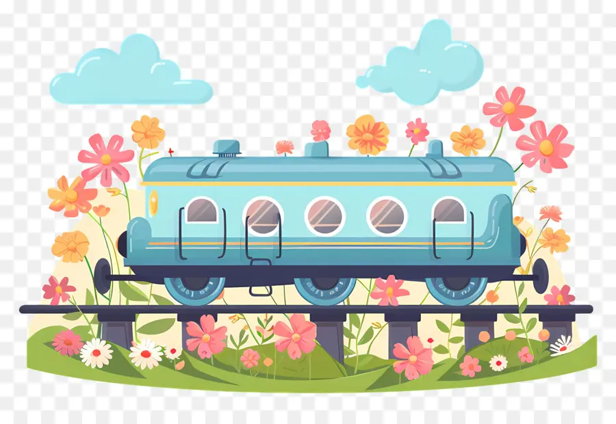 Cartoon De Trem，De Trem PNG