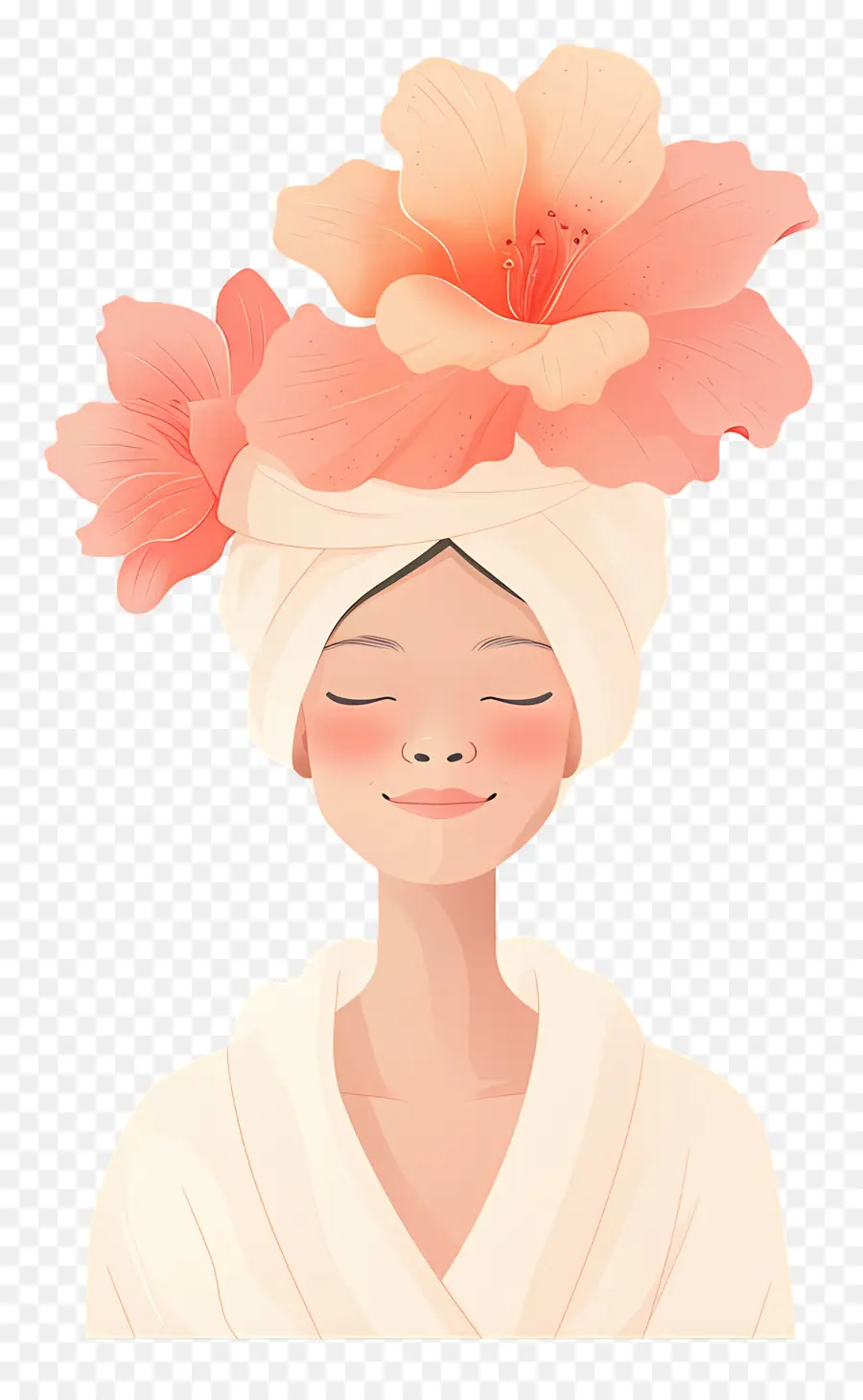 Mulher Da Moda，Mulher Com Flores PNG