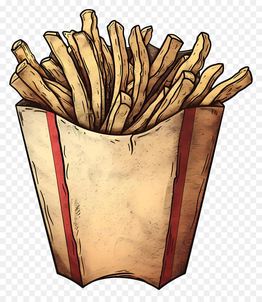 Batatas Fritas，Lanche PNG