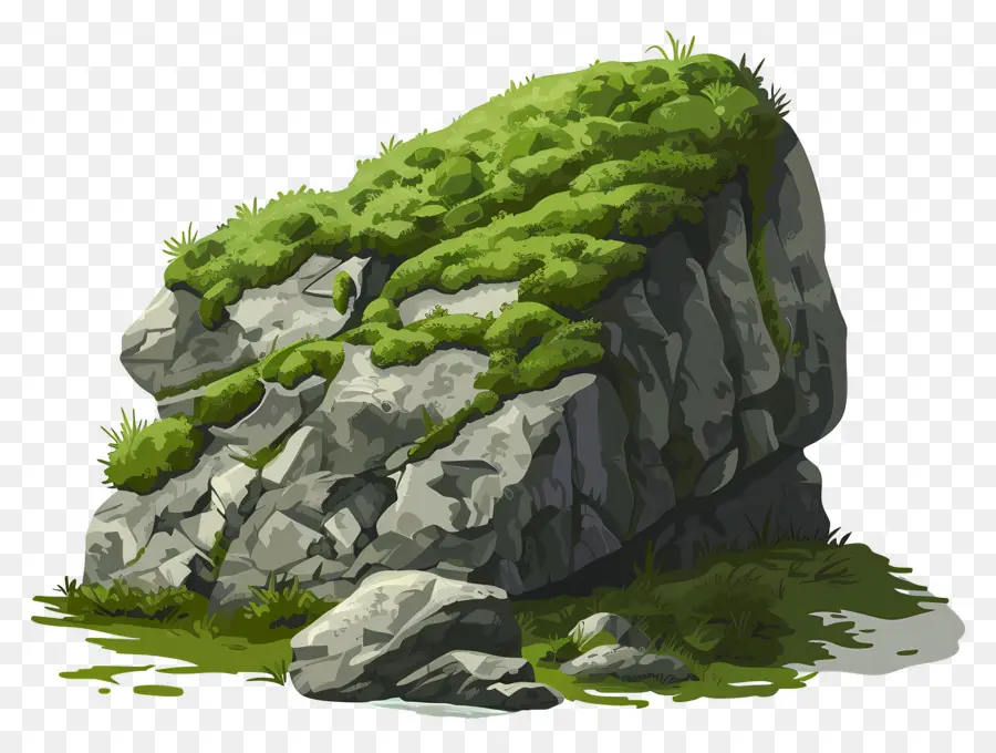 Rock De Musgo，Rock Mossy PNG